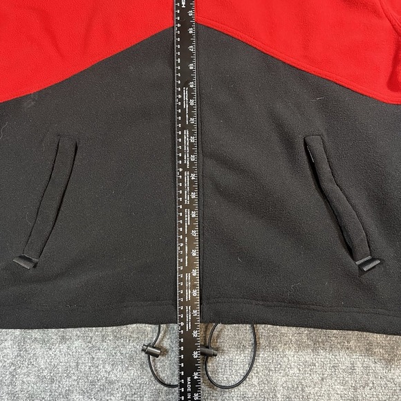 Vintage Marlboro Unlimited Jacket Men's XL Red Black Full Zip Patch Logo Fleece - Picture 6 of 7